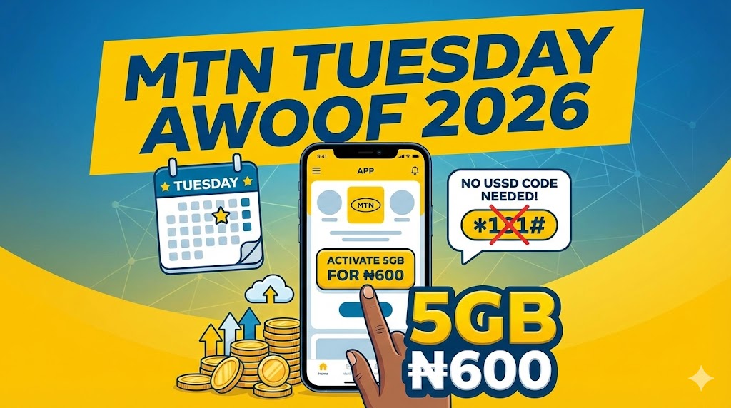 MTN Tuesday Awoof in 2026: How to Get 5GB for ₦600 Every Week Without Any USSD Code