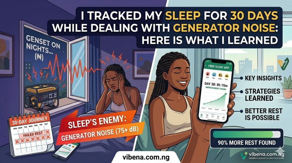 I Tracked My Sleep for 30 Days Using a Free App While Dealing With Generator Noise: Here Is What I Learned